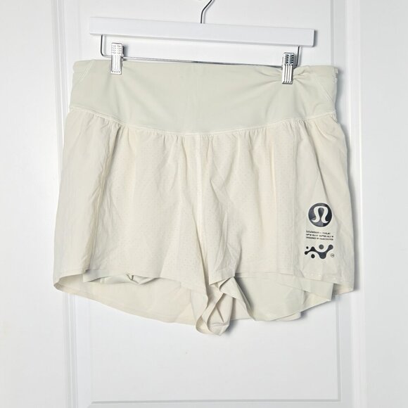 Lululemon Nulux Road to Trail High-Rise Short 4" - 14 Bone - Picture 4 of 8